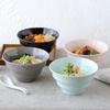 EAST stolní mísa Ramen, lehká, 19 cm, barevný okraj, Mino ware, navy, 712-028-02, made in Japan, stylová, vhodná do mikrovlnné trouby, vhodná do myčky