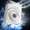 Portable Air Conditioner Desk Cooling Fan with Colorful Lights Strong Airflow Low Noise Table Spray Fan with Water Tank
