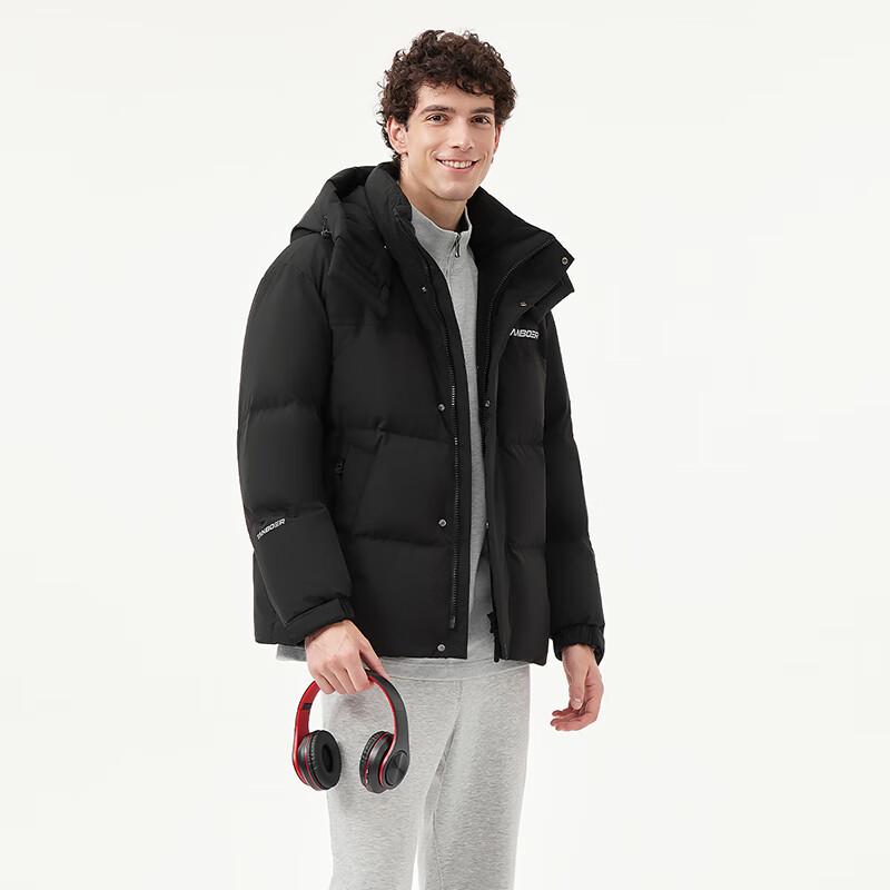 Tanbore Men's Detachable Hood Down Jacket