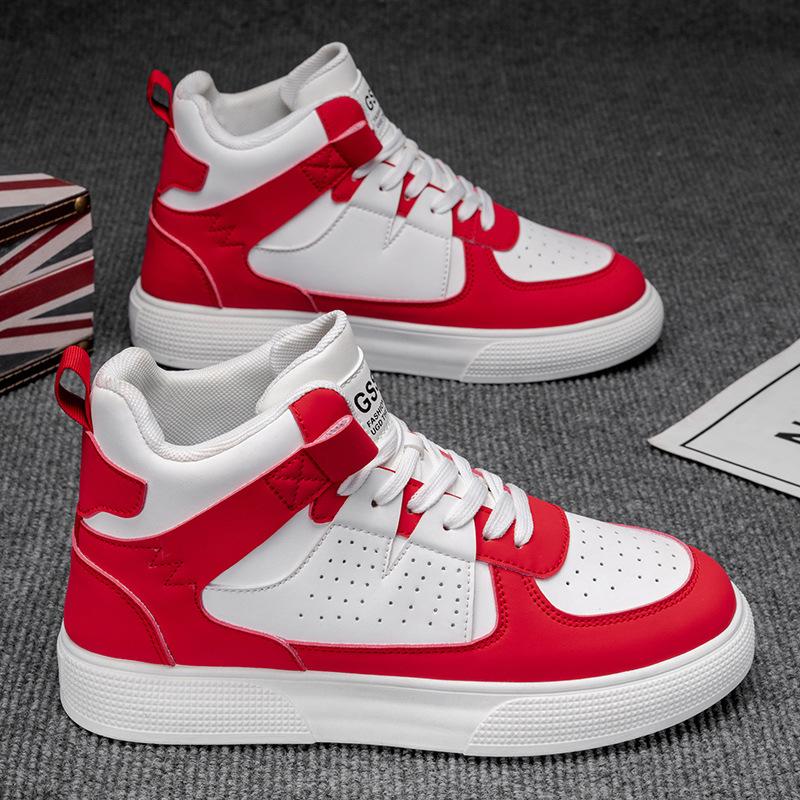 Men Shoes High Top Ankle Boot Platform Comfortable Casual Shoes 2025 Autumn Anti Slip Sneakers Fashion Thick Soled Shoes Zapatos