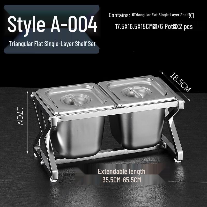2-Compartment Stainless Steel Food Pan