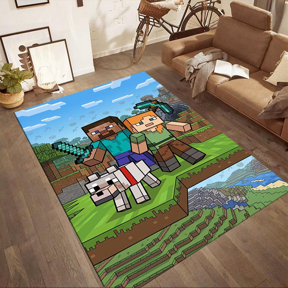 Minecraft 478 Carpet Suitable for Hallway Study room Kitchen Living Rooms Anti-slip Rug Anime Office Decor Perfect Birthday/Christmas Gift Idea