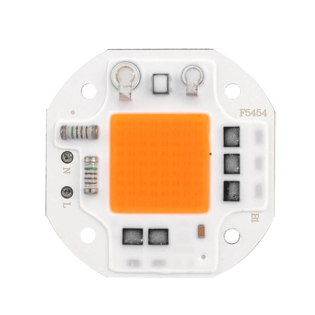 AC220V 50W Integrated Chip Light Source High Bright COB Bead   Bulb Warm White