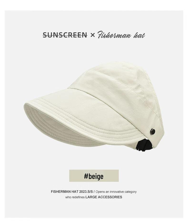 

Zhao Lusi 2025 Women s Color Block Bucket Hat - Slimming UV Protection Sun Hat for Spring and Autumn One Size