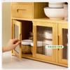 Household Bamboo Sundries Box Rack with Drawer Kitchen Storage Rack Multifunctional Multi-Layer Seasoning Dishes Storage Cabinet