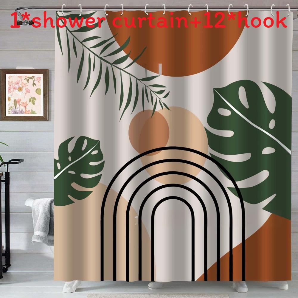 

Водонепроницаемая бохо тканевая шторка для душа с крючками, аксессуары для ванной комнаты, дома Style O