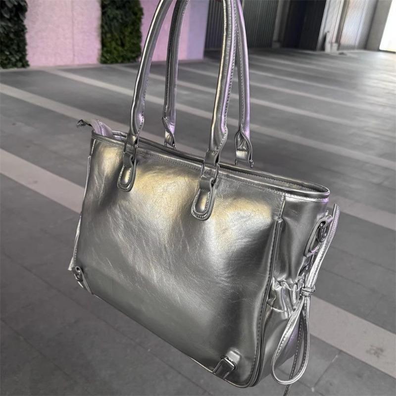 Tendência Bolsa de Pão Bolsa Tote de Ombro Único de Grande Capacidade Tudo-em-um Bolsa Fashion para Deslocamento para o Trabalho