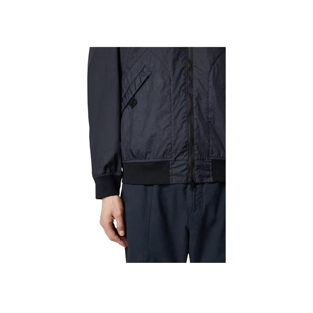 STONE ISLAND Logo Stand Collar Flight Jacket Unisex Jacket K1S1541000-04S0A21-V0020