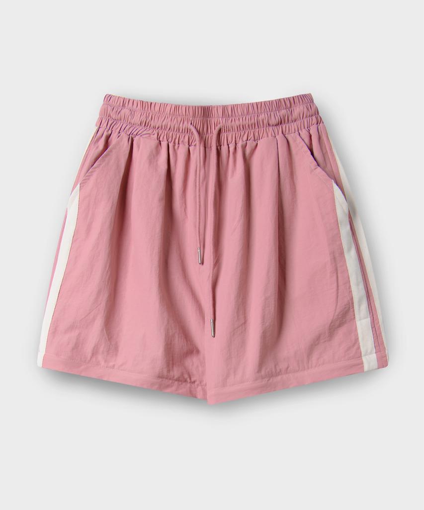 SOME PLACE Two-Way Nylon Line Color Block Training Wide Elastic Pants _ 3 Colors