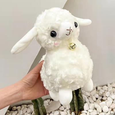 Cute Kawaii Animal White Sheep Dolls Plush Lamb Toy Girl Stuffed Soft Doll Cushion Sofa Pillow Gifts Christmas Birthday Gift