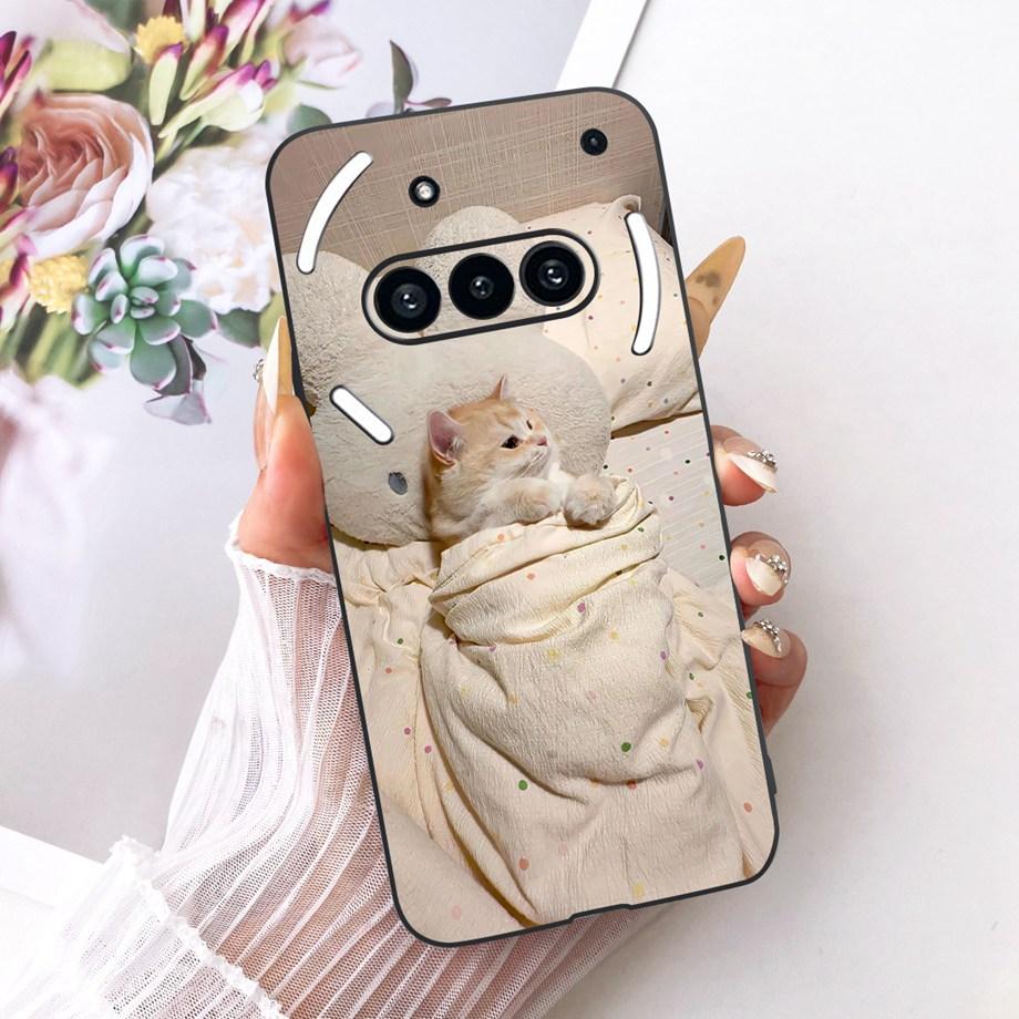 For Nothing Phone (3a) Pro (2a) Plus (1) Phone Case Luxury Flower Butterfly Cartoon Bow Pattern Back Cover Soft TPU Silicone Bag