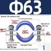 304 Stainless Steel Pipe Clamp: Thickened Clamp for Electric Pole Bracket