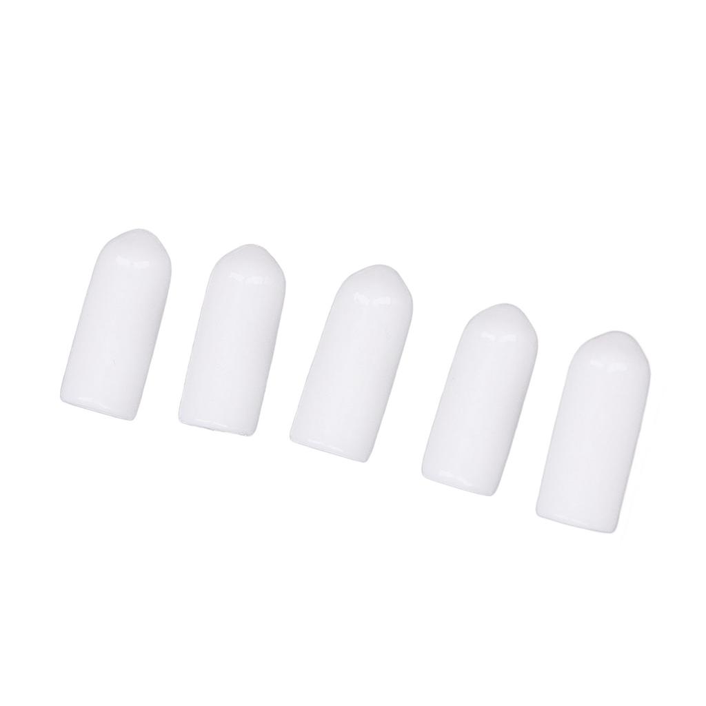 100 ST Skruvände Säkerhetskapsel Vit PVC Anti-Åldrande Flexibel Flamskyddande Ändskydd för Skydd 4,5mm 0,2in