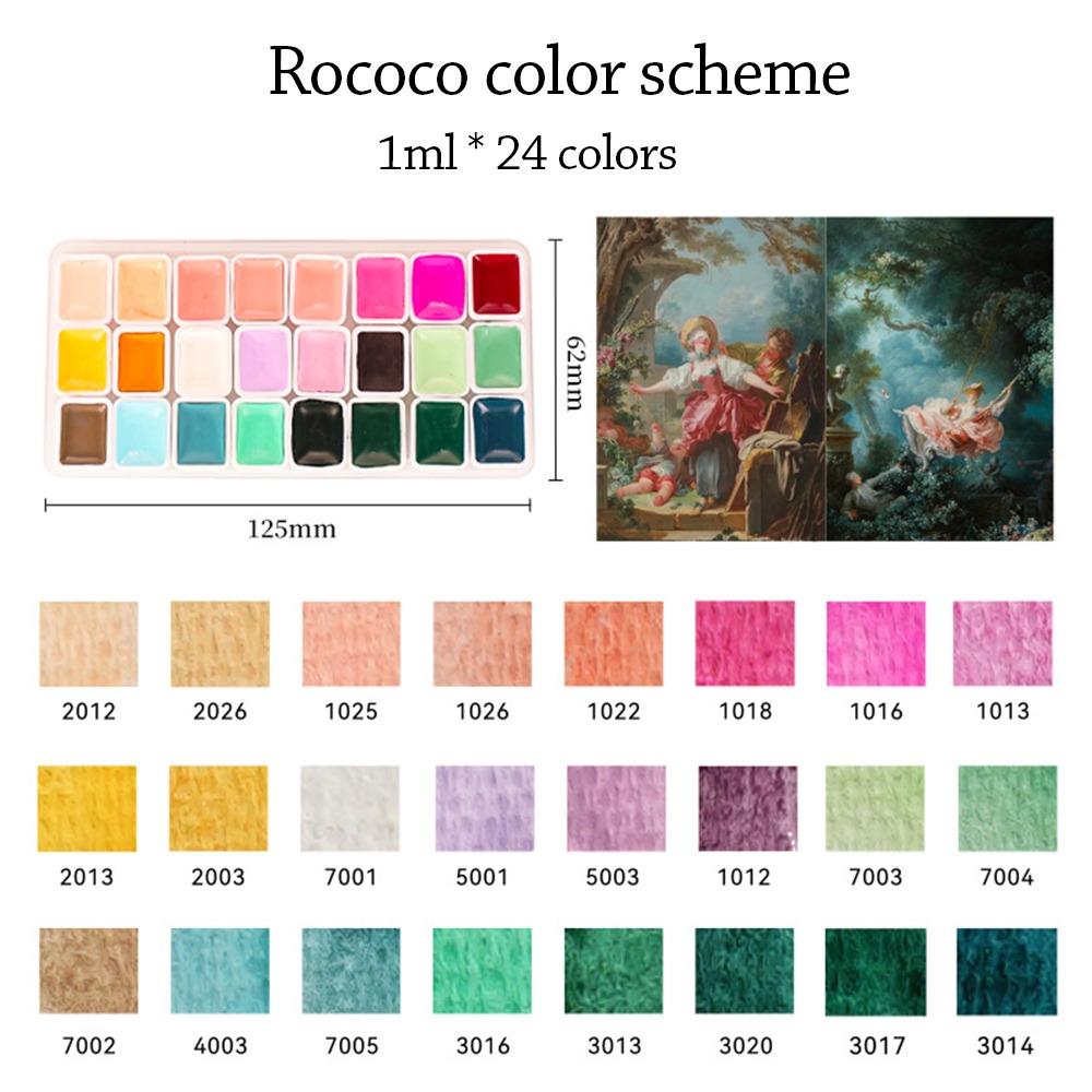 Pigmentos de Acuarela de Plástico 24 Colores Acuarela Sólida Pigmento Sólido Portátil Amigable para Principiantes