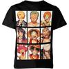 Summer 3D Digital Printing Anime One Piece Men's  Round Neck T-shirt Children Street Fashion Leisure Cosplay Shirt