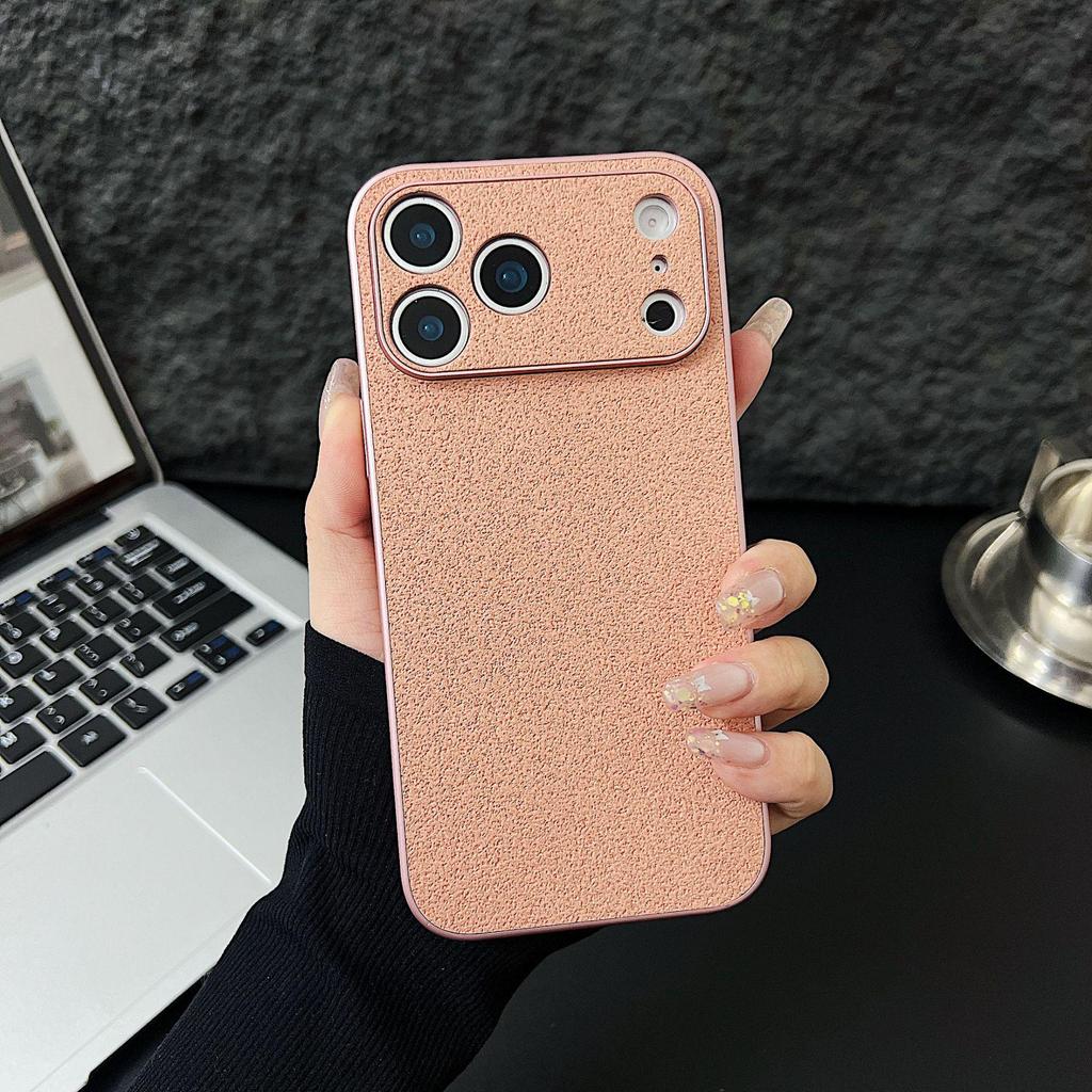 Duże Okno z Wzorem Liczi Etui na Telefon dla Apple 16PRO/16/17PROMAX z Precyzyjnymi Otworami, Modny Akrylowy Design