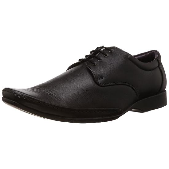 Liberty Healers FL-510 Men’s Formal Derby Shoes - Black, Brown - Synthetic Leather Lace-Up with Cushioned Footbed - Stylish Wedding