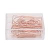 100PCS Paper Clips Portable Mini Cute Shape Electroplated Rose Gold Metal Paper Clip for Office Homes Envelope
