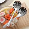 304 Stainless Steel Hammered Shell Serving Spoon
