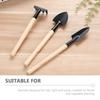 3pcs Mini Garden Tools Set Portable Shovel Tools Shovel Rake Spade Garden Plant Tool Set with Wooden Handle Kids Outdoor Tools