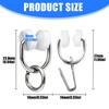 Universal Caravans Motorhome Curtain Track Rollers Hooks Noise Reducing Design For Smooth Quiet Gliding Operation 50pcs