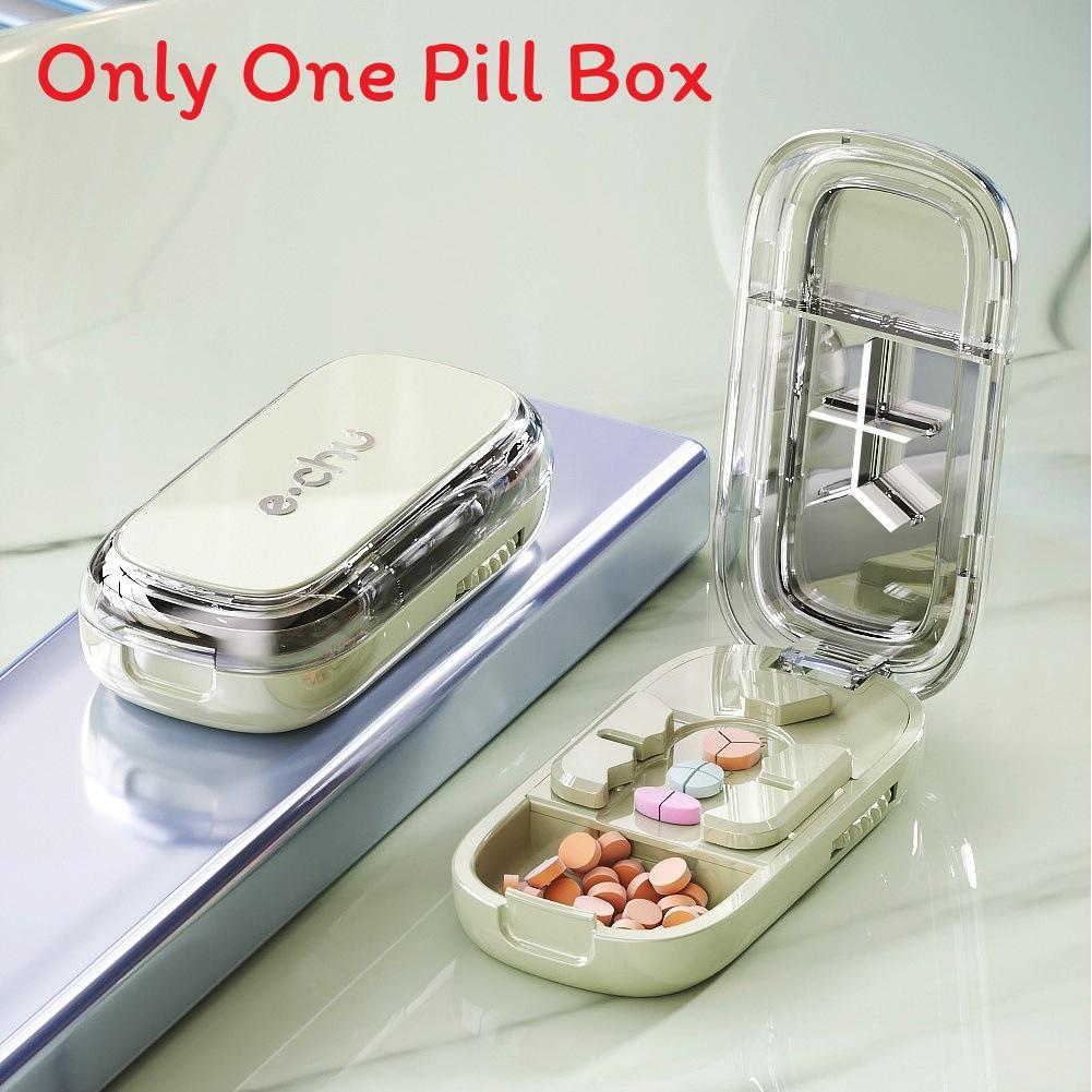 Portable Pill Cutter With Precise Quarter Split For Medicine Dispensers