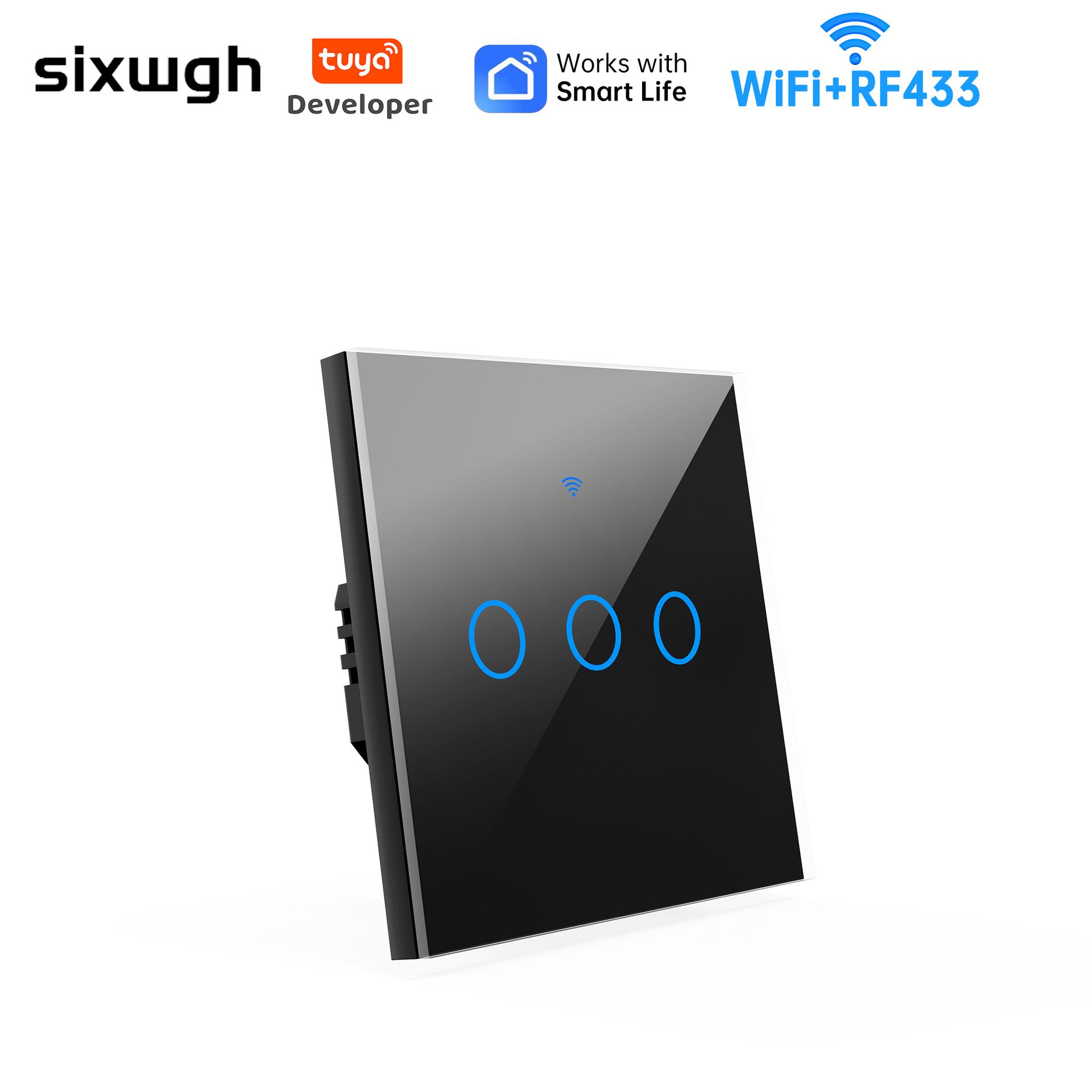 Graffiti Touch Smart WiFi Switch, Alexa Compatible, Single/Zero Live, 86 Type.