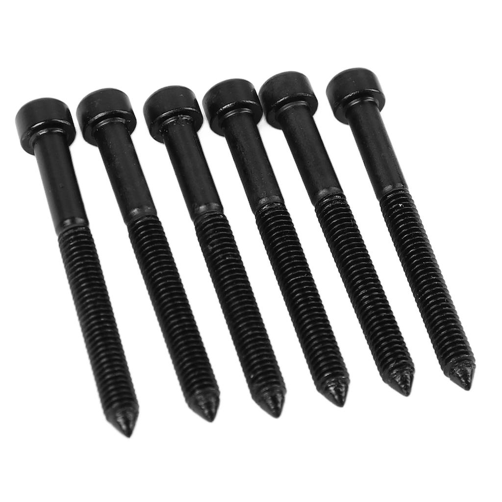 6Pcs Electric Guitar Neck Guard Hex Screw Corrosion Resistance Neck Plate Mounting Screw for Bridge Plate