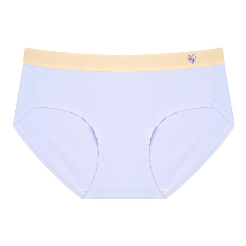 

Женские бесшовные хлопковые трусы Женские трусики Однотонное дышащее нижнее белье Женское с низкой посадкой Мягкое нижнее белье S-XL XL&1pc синий