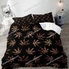 Leopard Duvet Cover Queen Bedding Sets, Black Luxury Comforter Quilt Cover,Fashion Cheetah Print Gifts for Men Women Luxury Gift