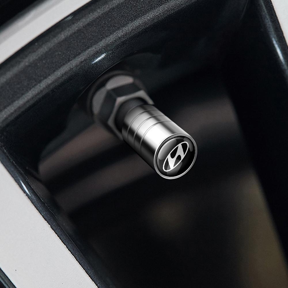 4Pcs Auto Tire Valve Caps Tyre Air Stem Covers Car Accessories For Hyundai Accent Elantra Wagon Sonata i10 i20 i30 ix35 Veracruz RR66