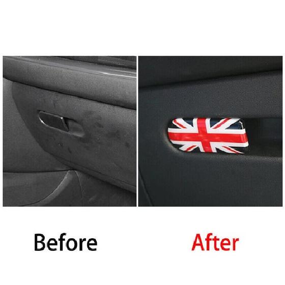 Fit For Mini Cooper Clubman F54 Black Red Storage Box Handle Co-Pilot Cover Trim