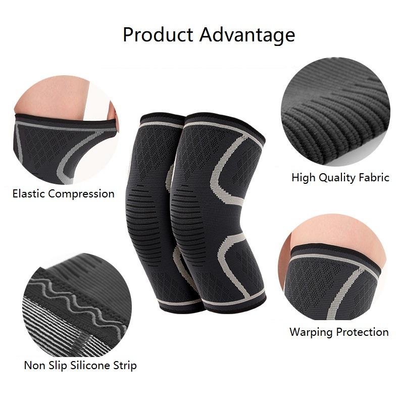 High Quality Nylon Knitted Protective Equipment Outdoor Cycling Mountaineering Sports Knee Pads