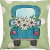 Pastoral Plants and Flowers Pillowcases Lavender Daisy Printed Linen Pillows Home Office