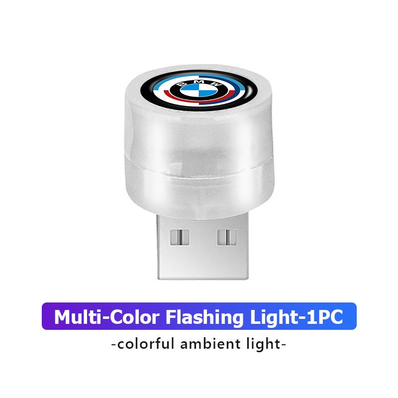 AAAXJ1 Car Logo USB LED Atmosphere Lamps Lighting Portable Lights For BMW E36 E39 E87 E60 E46 E53 E90 F10 F20 F25 F30 X3 X5