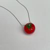 Multifuntional Tomato Shape Necklace Detailed Pendant Necklace Everyday Accessory Suitable for Casual or Party Wear