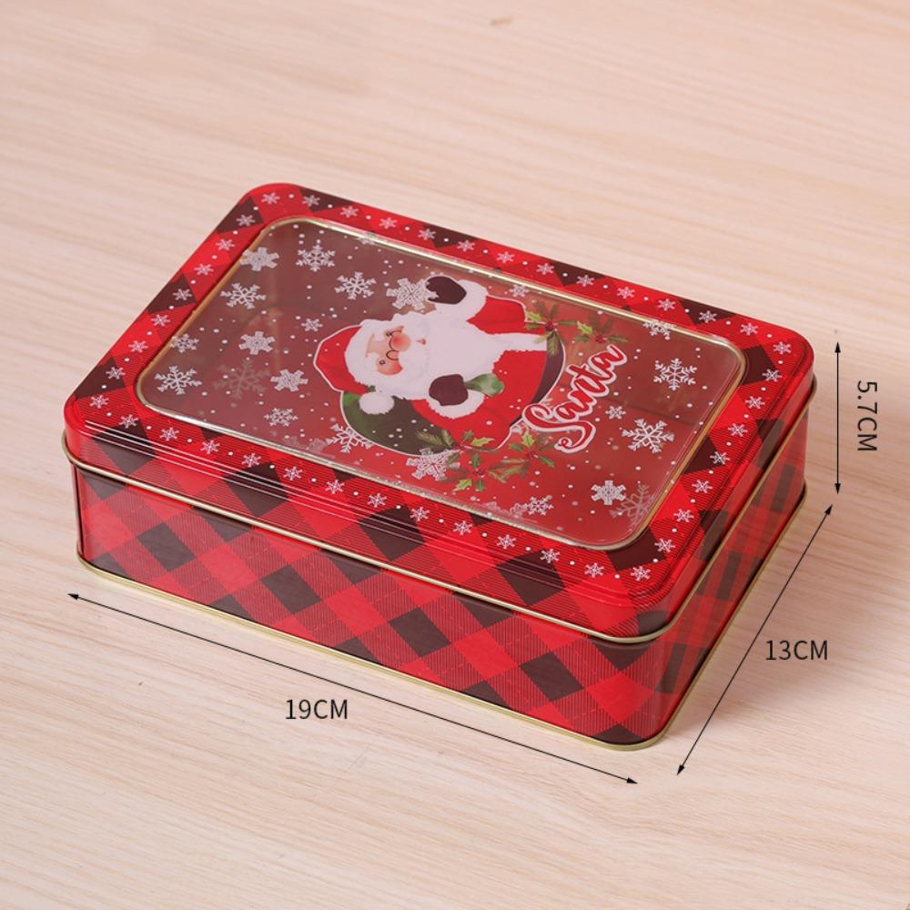 Trick or Treat Pattern Print Baking Cookies Box Christmas Tin Box Popular Packing Case