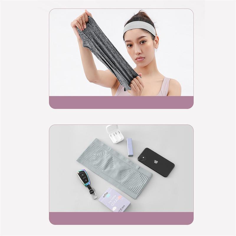 Nahtlose, unsichtbare Hüftgurttasche zum Laufen, Sporttaschen, leichte, unsichtbare Handytaschen, tragbare, elastische Lauf-/Fahrradtasche