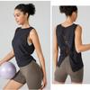 Yodilala Yoga Tank Loose Fit Cooling Long Sleeve Crew Solid Short Loose Size UV Green XL Women's Wear, Back-Beautifying Top, Top, Shirt, T-Shirt,