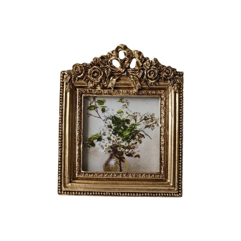 

Retro Picture Frame,Decorative Photo Frame Antique Ornate Photo Frame Home Decors,Old Fashioned Photo Gallery Art