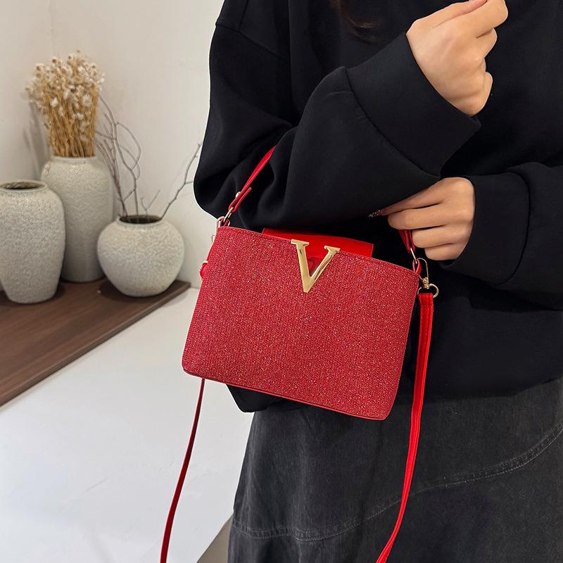 Foreign Style New Versatile Personality High Sense Small Square Bag Femininity Fashion Casual Simple Messenger Bag Tide