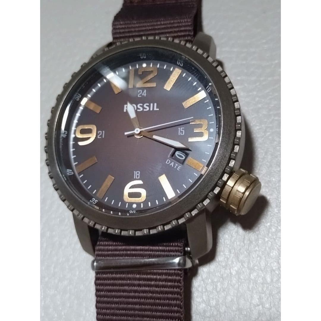 Used FOSSIL Men s Watch Quartz Brown