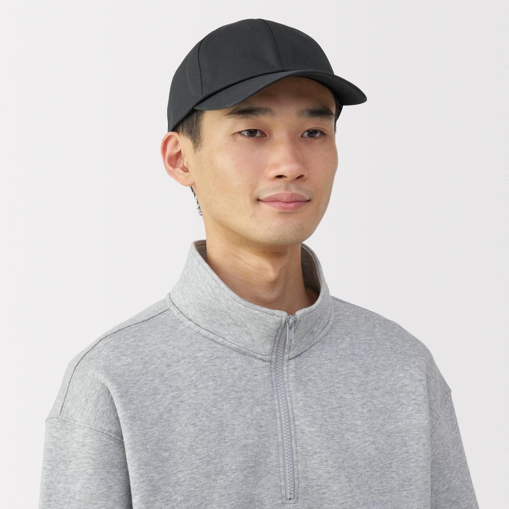 MUJI Cap Unisex Adults DBB09A5A Black 55-59cm