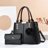 Two-piece Set Womens  Handbag and Wallet Large Capacity One-shoulder Messenger Bag for Fashion Casual Leather Women's Bag