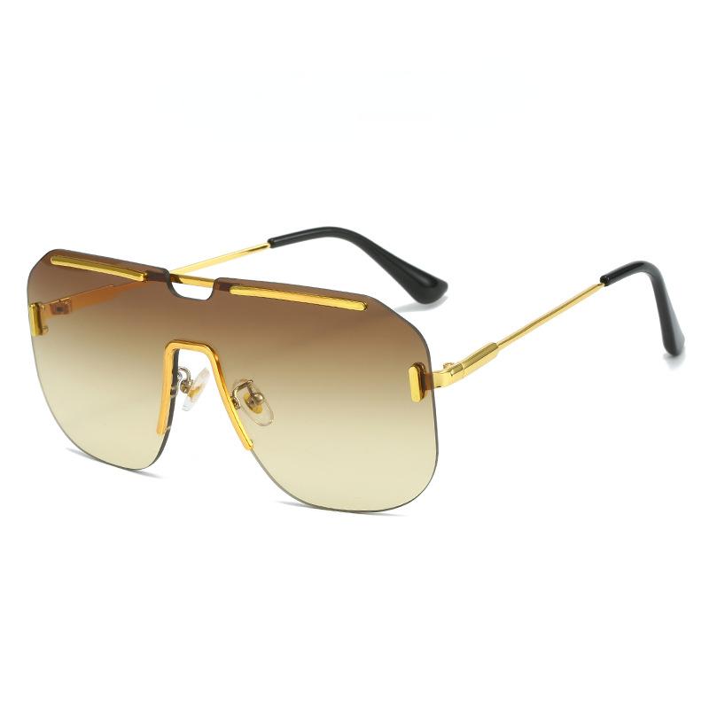 New European American Frameless Sunglasses Men Women Luxury Vintage Fashion UV400 Sun Glasses Gafas