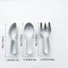 Cute Knife Fork Spoon Shaped Cookie Cutters Tableware Biscuits Moulds Stamps Stainless Steel Fondant Embossing Baking Tools