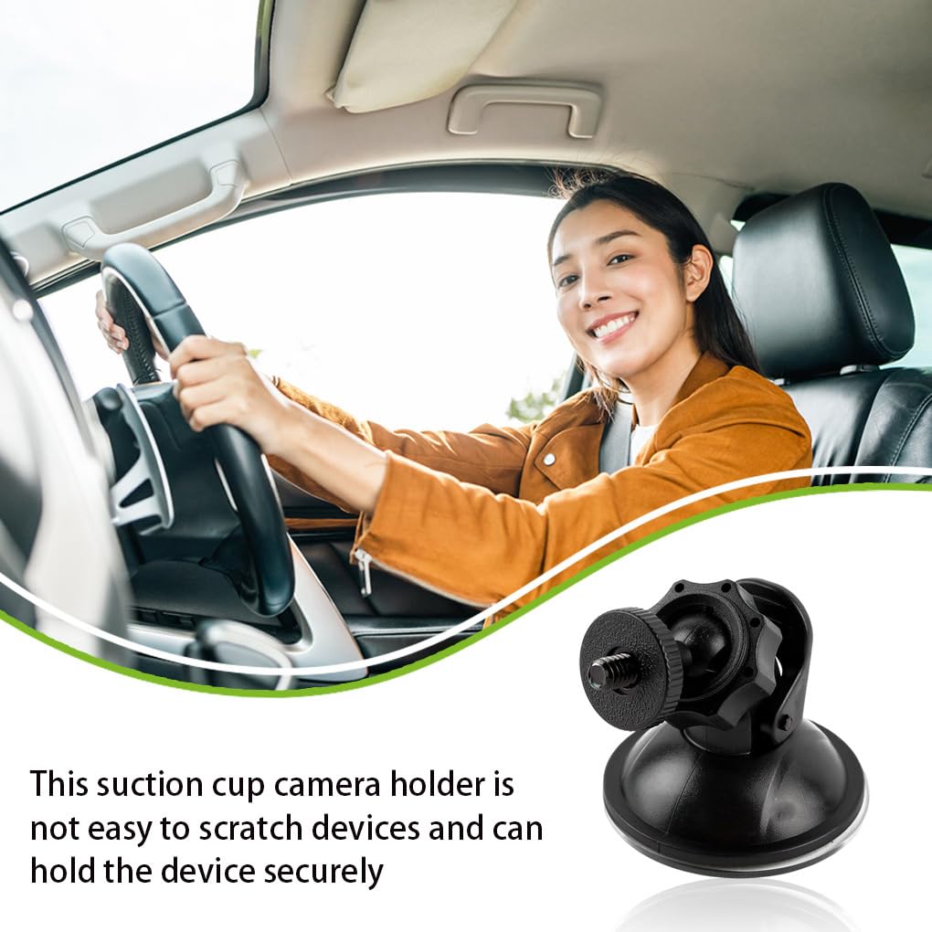 QUXVUIS Universal Car Windshield Camera Mount Windshield Video Recorder Foldable Suction Cup Holder Diameter 54mm