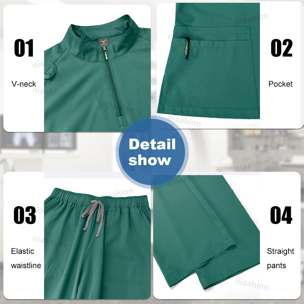 Uniformi chirurgiche Niaahinn, abbigliamento medico per donna, multicolore, per clinica veterinaria, ospedale per animali, clinica dentistica.