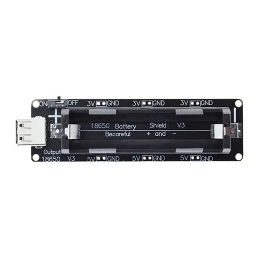 Battery Holder with LED Indicator USB Port Over-Temperature Protection Universal Battery Protection Holder for Raspberry Pi