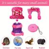 2pcs/set Hamster Harness And Leash Walking Set, Small Pet Clothes With Bow Bells, Safe And Comfortable Padded Vest, Hamster Stri